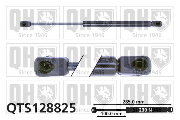 QUINTON HAZELL Газовая пружина, крышка багажник QTS128825